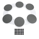Rotating Food Trays with Tracks Portable Meal Tray Turntable Organizer for Dining Table Gathering Party