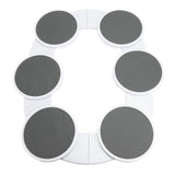 Rotating Food Trays with Tracks Portable Meal Tray Turntable Organizer for Dining Table Gathering Party