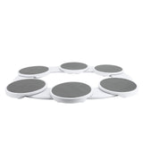 Rotating Food Trays with Tracks Portable Meal Tray Turntable Organizer for Dining Table Gathering Party