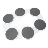 Rotating Food Trays with Tracks Portable Meal Tray Turntable Organizer for Dining Table Gathering Party