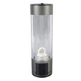 Hydrogen Water Bottle 400ml 2 Modes Type C 5V Sealed Portable Hydrogen Water Ionizer Machine for Daily Use Gray
