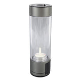Hydrogen Water Bottle 400ml 2 Modes Type C 5V Sealed Portable Hydrogen Water Ionizer Machine for Daily Use Gray