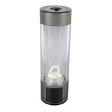 Hydrogen Water Bottle 400ml 2 Modes Type C 5V Sealed Portable Hydrogen Water Ionizer Machine for Daily Use Gray
