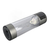 Hydrogen Water Bottle 400ml 2 Modes Type C 5V Sealed Portable Hydrogen Water Ionizer Machine for Daily Use Gray