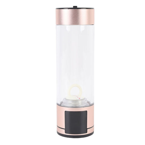 Hydrogen Water Bottle 400ml 2 Modes Type C 5V Sealed Portable Hydrogen Water Ionizer Machine for Daily Use Gold In Australia - Darrahopens