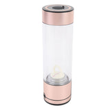 Hydrogen Water Bottle 400ml 2 Modes Type C 5V Sealed Portable Hydrogen Water Ionizer Machine for Daily Use Gold