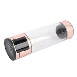 Hydrogen Water Bottle 400ml 2 Modes Type C 5V Sealed Portable Hydrogen Water Ionizer Machine for Daily Use Gold