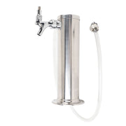 Single Tap Stainless Steel Draft Beer Tower 3 Inch Column Draft Beer Tower Dispenser Kit for Parties Pubs Restaurants Stainless Steel color In Australia - Darrahopens
