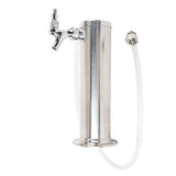 Single Tap Stainless Steel Draft Beer Tower 3 Inch Column Draft Beer Tower Dispenser Kit for Parties Pubs Restaurants Stainless Steel color In Australia - Darrahopens