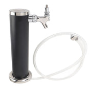 Single Tap Stainless Steel Draft Beer Tower 3 Inch Column Draft Beer Tower Dispenser Kit for Parties Pubs Restaurants Black color In Australia - Darrahopens