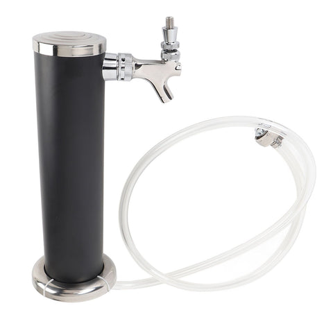 Single Tap Stainless Steel Draft Beer Tower 3 Inch Column Draft Beer Tower Dispenser Kit for Parties Pubs Restaurants Black color In Australia - Darrahopens