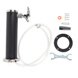 Single Tap Stainless Steel Draft Beer Tower 3 Inch Column Draft Beer Tower Dispenser Kit for Parties Pubs Restaurants Black color In Australia - Darrahopens