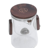 Glass Teapot with Strainer 330ml Magnetic Filtration Pot Water Separation Glass Teapot with 3 Cups for Home Outdoor Office In Australia - Darrahopens