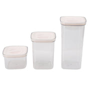 Cereal Storage Container Reusable Plastic Transparent Multipurpose Sealed Grain Can for Cereal Grains 6 Packs 2000ml X 1+1300ml X 2+600ml X 3