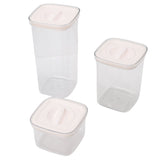 Cereal Storage Container Reusable Plastic Transparent Multipurpose Sealed Grain Can for Cereal Grains 8 Packs 2000ml X 1+1300ml X 2+600ml X 5