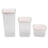 Cereal Storage Container Reusable Plastic Transparent Multipurpose Sealed Grain Can for Cereal Grains 8 Packs 2000ml X 1+1300ml X 2+600ml X 5