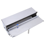 Manual Food Wrap Film Dispenser 304 Stainless Steel Stretch Film Packing Wrapper Machine for Home Kitchen Meal Preparation