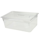 25L Slow Cooker Container with Lid Food Storage Case Multipurpose PP Transparent Clear Bin