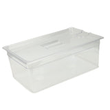 25L Slow Cooker Container with Lid Food Storage Case Multipurpose PP Transparent Clear Bin