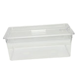 25L Slow Cooker Container with Lid Food Storage Case Multipurpose PP Transparent Clear Bin