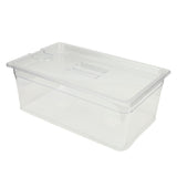 25L Slow Cooker Container with Lid Food Storage Case Multipurpose PP Transparent Clear Bin