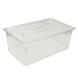 25L Slow Cooker Container with Lid Food Storage Case Multipurpose PP Transparent Clear Bin