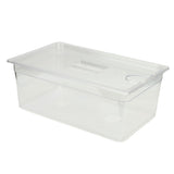 25L Slow Cooker Container with Lid Food Storage Case Multipurpose PP Transparent Clear Bin