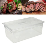 25L Slow Cooker Container with Lid Food Storage Case Multipurpose PP Transparent Clear Bin