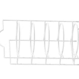 5 Tier Dish Storage Rack Food Preparation Serving Stand Kitchen Plate Organizer for Hot Pot Family Dinner Party 5 Tier White + Hook