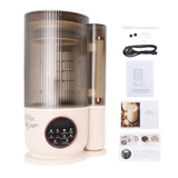 1.5L Nut Milk Maker with 12 Stainless Steel Blades Delay Start Boil Keep Warm Auto Clean Soy Milk Blender for Soy Almond Oat Rice Smoothie Juices Baby Food EU Plug 220V