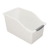 Multi Use Organizer Bin Space Saving Stackable Food Grade Plastic Pantry Storage Bin for Snack Seasoning Jar High L White Grey In Australia - Darrahopens