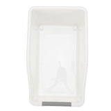 Multi Use Organizer Bin Space Saving Stackable Food Grade Plastic Pantry Storage Bin for Snack Seasoning Jar High L White Grey