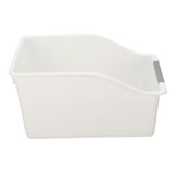Multi Use Organizer Bin Space Saving Stackable Food Grade Plastic Pantry Storage Bin for Snack Seasoning Jar High L White Grey