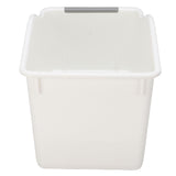 Multi Use Organizer Bin Space Saving Stackable Food Grade Plastic Pantry Storage Bin for Snack Seasoning Jar High L White Grey