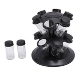 Revolving Countertop Seasoning Bottle Rack Organizer Kitchen Rotating Seasoning Jar Rack Condiment Holder Shelf