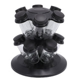 Revolving Countertop Seasoning Bottle Rack Organizer Kitchen Rotating Seasoning Jar Rack Condiment Holder Shelf