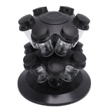 Revolving Countertop Seasoning Bottle Rack Organizer Kitchen Rotating Seasoning Jar Rack Condiment Holder Shelf
