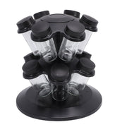 Revolving Countertop Seasoning Bottle Rack Organizer Kitchen Rotating Seasoning Jar Rack Condiment Holder Shelf