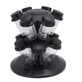 Revolving Countertop Seasoning Bottle Rack Organizer Kitchen Rotating Seasoning Jar Rack Condiment Holder Shelf