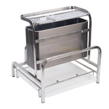 Stainless Steel Kitchen Organizer Rack Multifunctional Cutting Board Chopsticks Spoon Fork Drying Rack