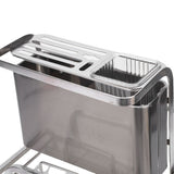 Stainless Steel Kitchen Organizer Rack Multifunctional Cutting Board Chopsticks Spoon Fork Drying Rack