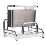 Stainless Steel Kitchen Organizer Rack Multifunctional Cutting Board Chopsticks Spoon Fork Drying Rack