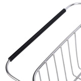 Kitchen Sink Dish Rack with Chopsticks Holder Stainless Steel Expandable Dish Drying Draining Basket In Australia - Darrahopens