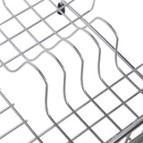 Kitchen Sink Dish Rack with Chopsticks Holder Stainless Steel Expandable Dish Drying Draining Basket