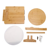 Wooden Tortilla Press Rotatable Kitchen Wood Dough Presser Heavy Duty Corn Tortilla Machine