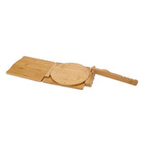 Wooden Tortilla Press Rotatable Kitchen Wood Dough Presser Heavy Duty Corn Tortilla Machine