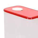 Rice Dispenser Large Capacity Multifunctional Airtight Space Saving Rice Storage Container for Home Red