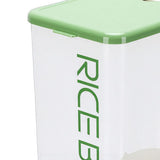 Rice Dispenser Large Capacity Multifunctional Airtight Space Saving Rice Storage Container for Home Green