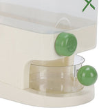 Rice Dispenser Large Capacity Multifunctional Airtight Space Saving Rice Storage Container for Home Green