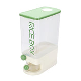 Rice Dispenser Large Capacity Multifunctional Airtight Space Saving Rice Storage Container for Home Green